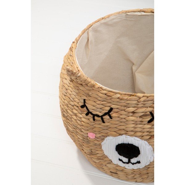Natúr színű vízijácint játéktároló kosár ø 49x40 cm Lidi Cat Face – Premier Housewares-image-3
