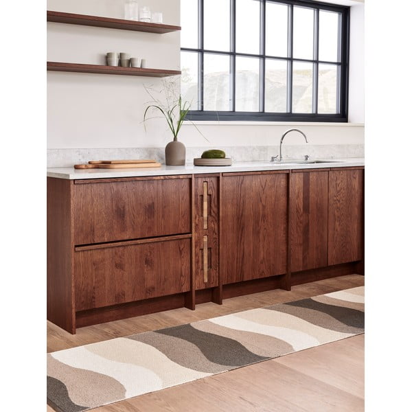 Barna-bézs kültéri-beltéri szőnyeg 70x100 cm Urvi Earth – Pappelina-image-3