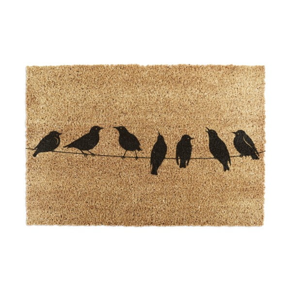 Kókuszrost lábtörlő 40x60 cm Birds On a Wire – Artsy Doormats