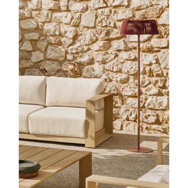 Napelemes LED asztali-hordozható kültéri lámpa ø 33 cm Aldet – Kave Home-image-2