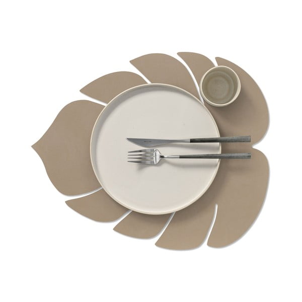 Öko bőr tányéralátét 35x42 cm Monstera Leaf Nupo – LIND DNA-image-1