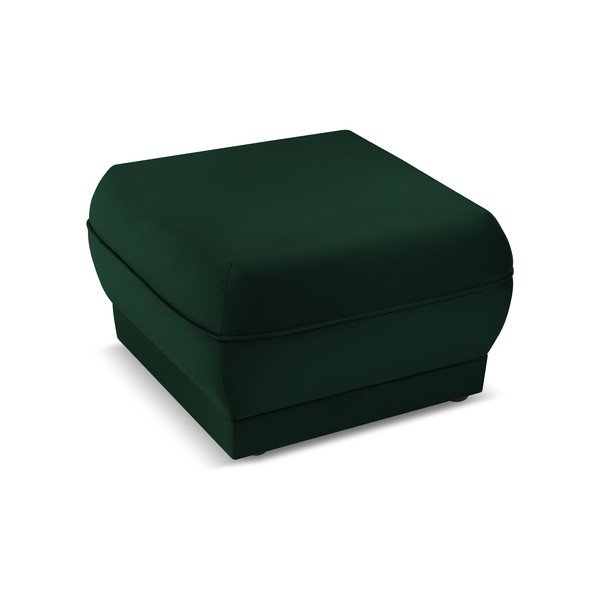 Zöld bársony puff Lando – Micadoni Home-image-3