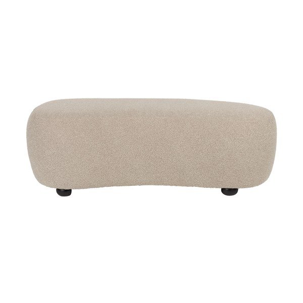 Bézs buklé párnázott pad Noxx – White Label