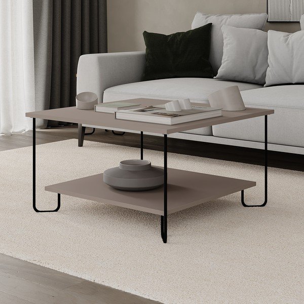 Szürke dohányzóasztal 80x80 cm Tonka – Marckeric-image-4