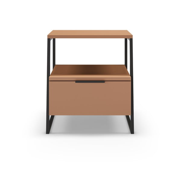 Téglavörös éjjeliszekrény Velia – Marckeric-image-2