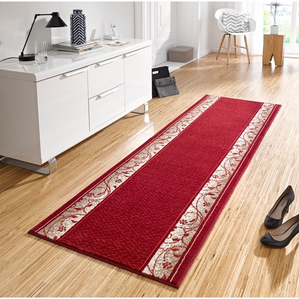 Basic Elegance szőnyeg, 80 x 300 cm, piros - Hanse Home-image-1
