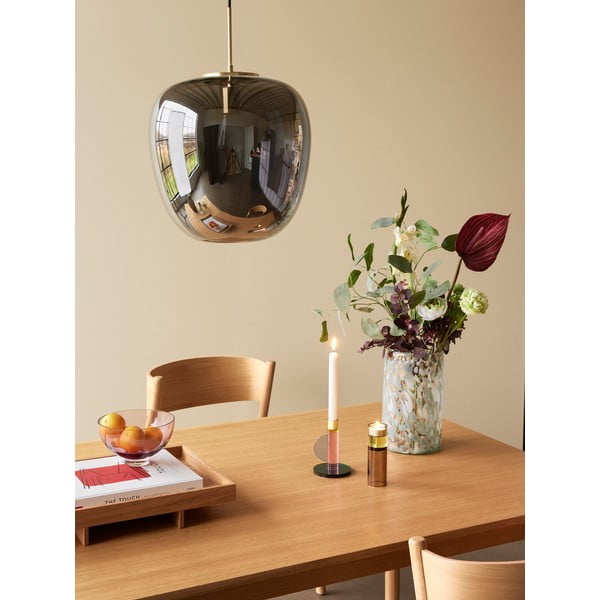 Natúr színű étkezőasztal tölgyfa dekorral 100x200 cm Ground – Hübsch-image-4