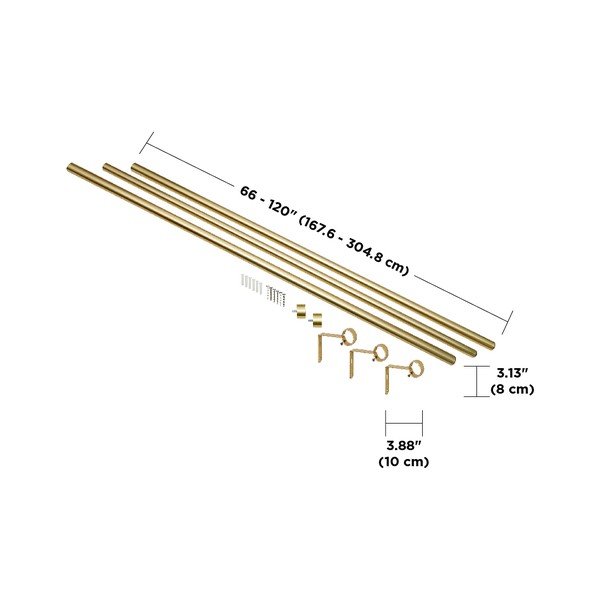 Acél bővíthető függönykarnis 168 - 305 cm Cappa – Umbra-image-4