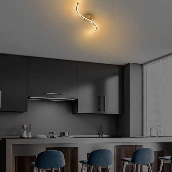 Aranyszínű LED mennyezeti lámpa 10x67 cm Yilan – Opviq lights-image-3