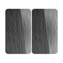 Edzett üveg tűzhely fedőlap szett 2 db-os 30x52 cm Slates – Wenko