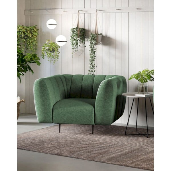 Sötétzöld fotel Shel – Ghado-image-1