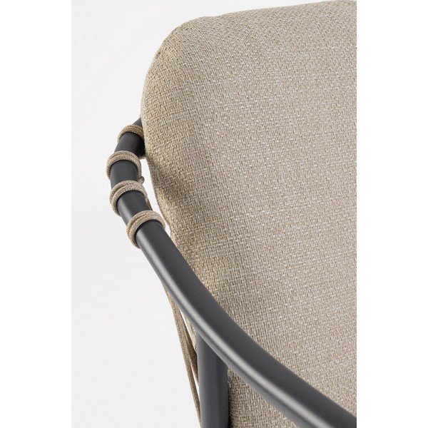 Világosbarna fém kerti szék Edvige – Bizzotto-image-1