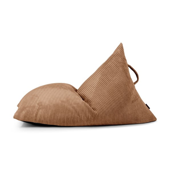 Barna kordbársony gyerek babzsákfotel Razzy – SLOWDOWN