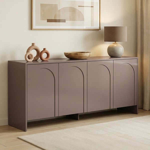 Szürkésbarna komód 180x80x45 cm Arlen  – Kalune Design-image-2