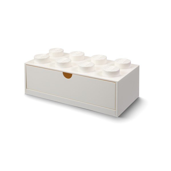 Double fehér asztali fiókos tárolódoboz - LEGO®