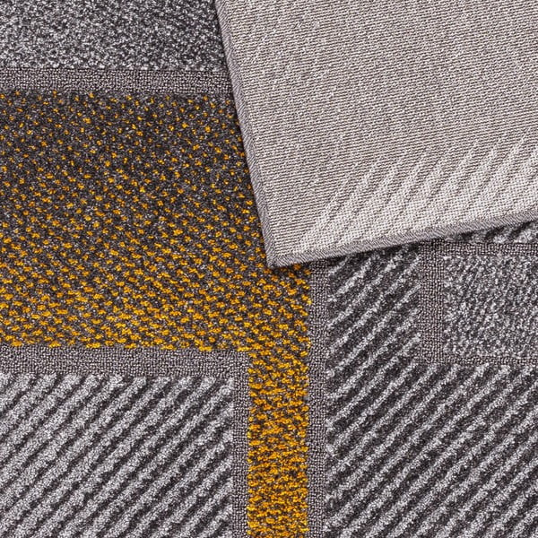 Okkersárga-szürke szőnyeg 133x190 cm Meteo – FD-image-2