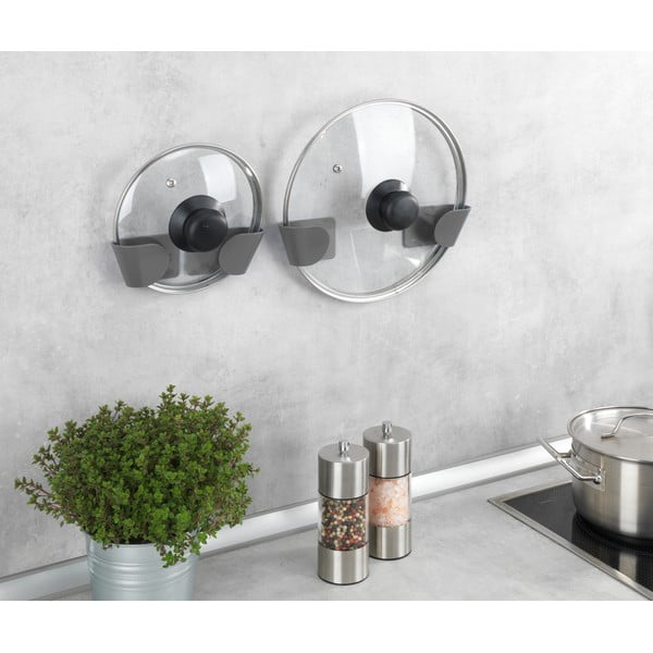 Öntapadós műanyag fedőtartó készlet 8 db-os - Wenko-image-3