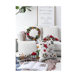 Karácsonyi párnahuzat szett 4 db-os 55x55 cm Merry Christmas - Mila Home
