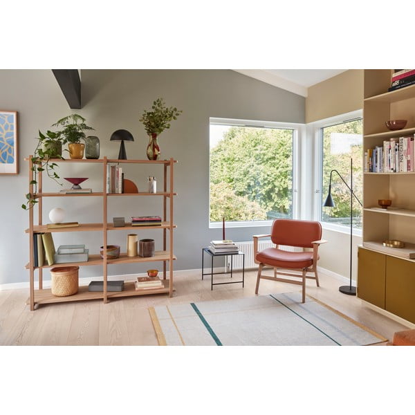 Natúr színű tölgyfa polcos állvány 150x150 cm Mason – Hübsch-image-1