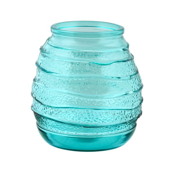 Organic kék újrahasznosított üveg váza, magasság 19 cm - Ego Dekor