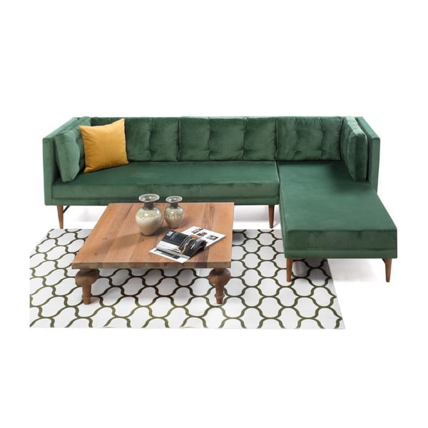 Home Amalia zöld kanapé, jobb sarok - Balcab