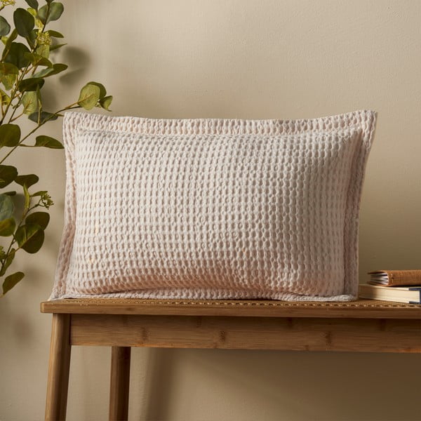 Pamut díszpárna 30x50 cm Jaipur Chunky Waffle – Pineapple Elephant-image-1