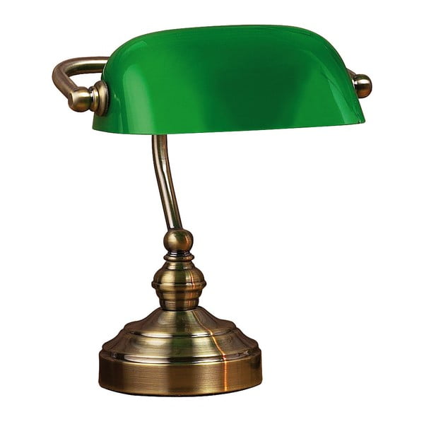Bankers sárgaréz színű asztali lámpa, magasság 25 cm - Markslöjd