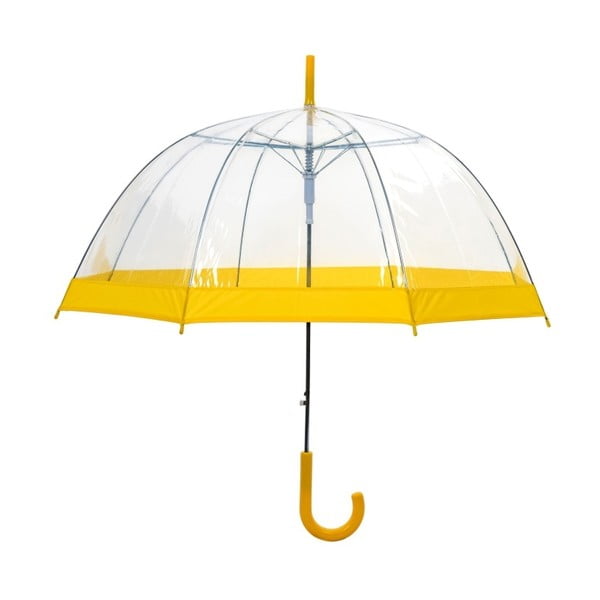Birdcage Border átlátszó esernyő sárga részletekkel, ⌀ 85 cm - Ambiance