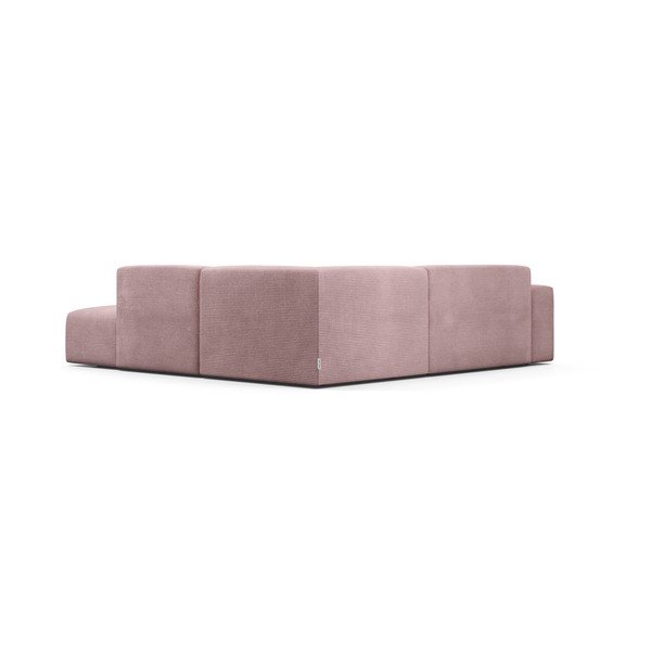 Karen rózsaszín kordbársony sarokkanapé, 260 cm, jobb oldali - Marie Claire Home-image-4