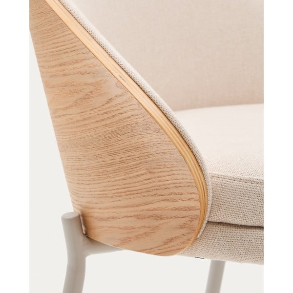 Bézs-világos natúr színű bárszék (ülésmagasság 65 cm) Eamy – Kave Home-image-4