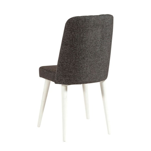 Antracitszürke bársony étkezőszék Stormi Sandalye – Kalune Design-image-1