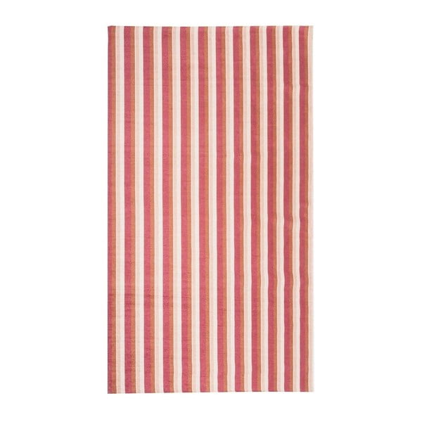 City Loft Stripes vörösesnarancs szőnyeg, 130 x 190 cm - Floorita
