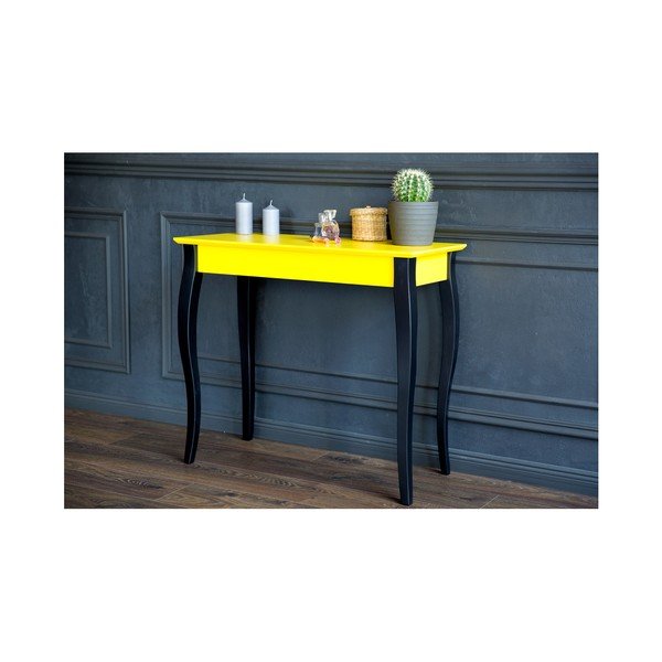 Lilo türkiz konzolasztal fekete lábakkal, szélesség 85 cm - Ragaba-image-1