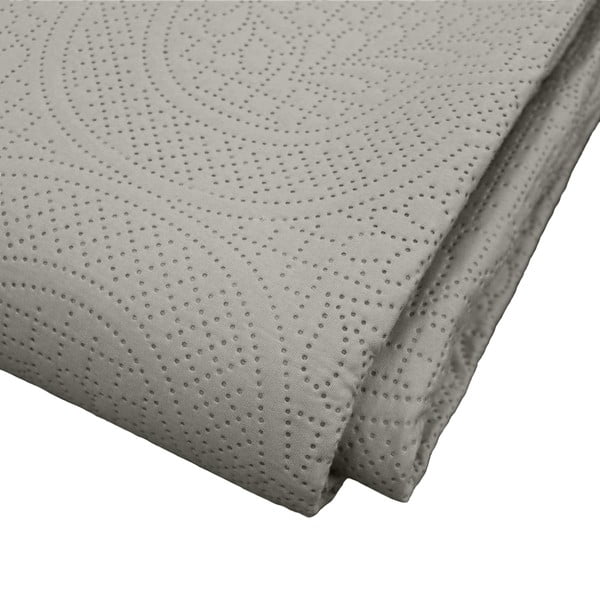 Szürke mikroszálas ágytakaró és párnahuzat szett 240x260 cm Romane – douceur d'intérieur-image-2