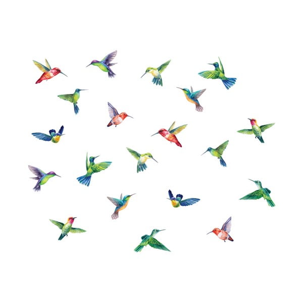 Ablakmatrica szett 20 db-os 40x60 cm Hummingbirds – Ambiance-image-2