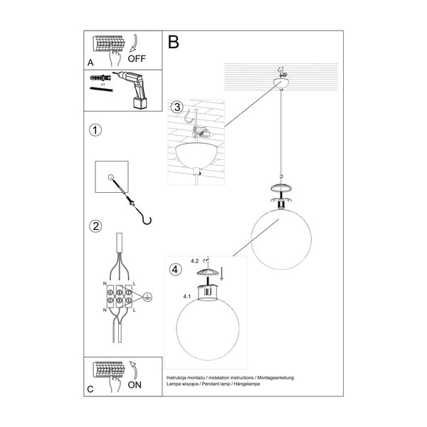 Bianco 20 fehér mennyezeti lámpa - Sollux-image-3