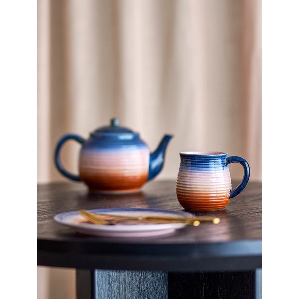 Kék-narancssárga kerámia bögre szett 4 db-os 200 ml Tatum – Bloomingville-image-1