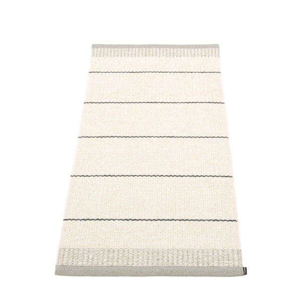 Világosszürke-krémszínű kültéri-beltéri szőnyeg 60x125 cm Belle Warm Grey – Pappelina