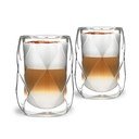 Geo 2 db-os duplafalú lattés pohár készlet, 350 ml - Vialli Design