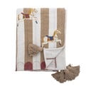 Fehér-barna takaró 130x160 cm Merry-go-round – Bloomingville