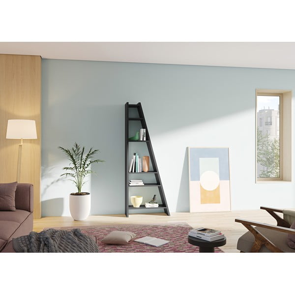 Delta fekete könyvespolc - TemaHome-image-1