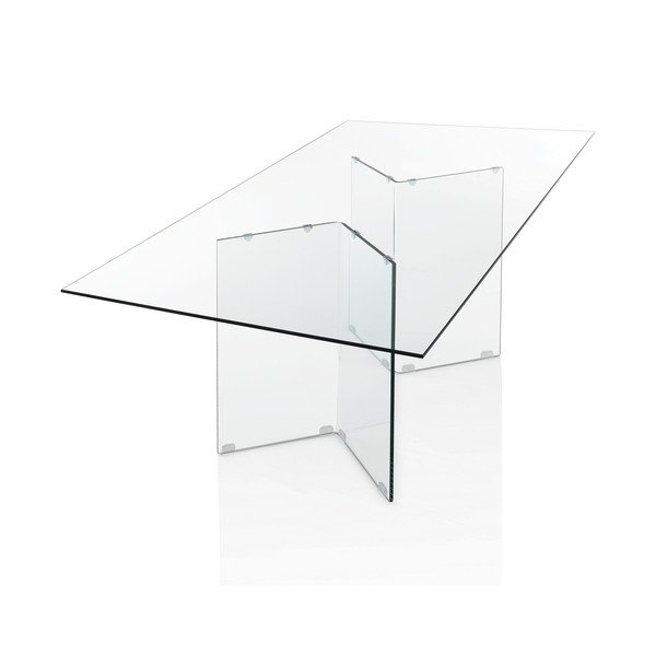 Üveg étkezőasztal 90x180 cm Kaya – Tomasucci-image-4