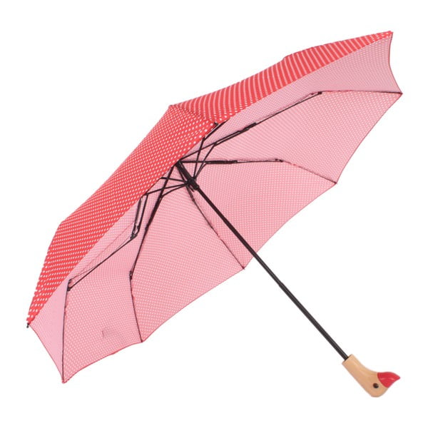 Goose piros összecsukható esernyő, ⌀ 96 cm - Ambiance