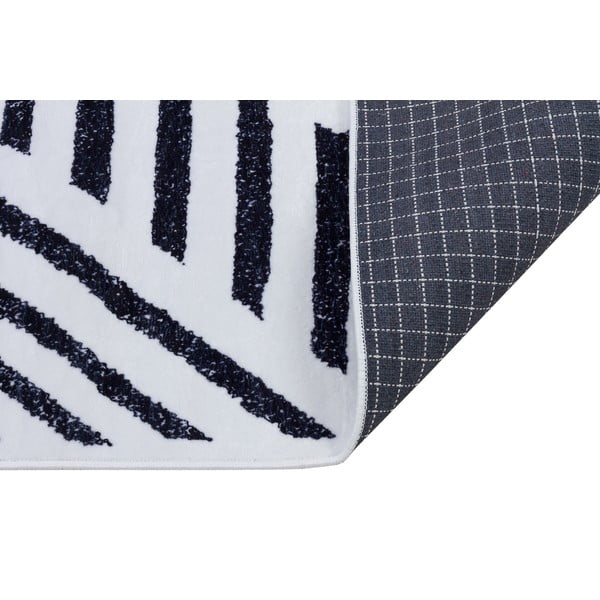 Fehér-kék mosható futószőnyeg 300x80 cm - Vitaus-image-2