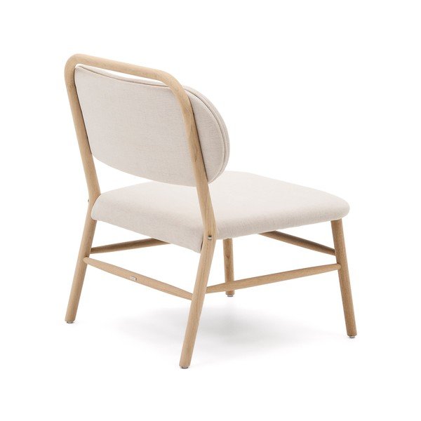 Bézs zsenília fotel Helda – Kave Home-image-4