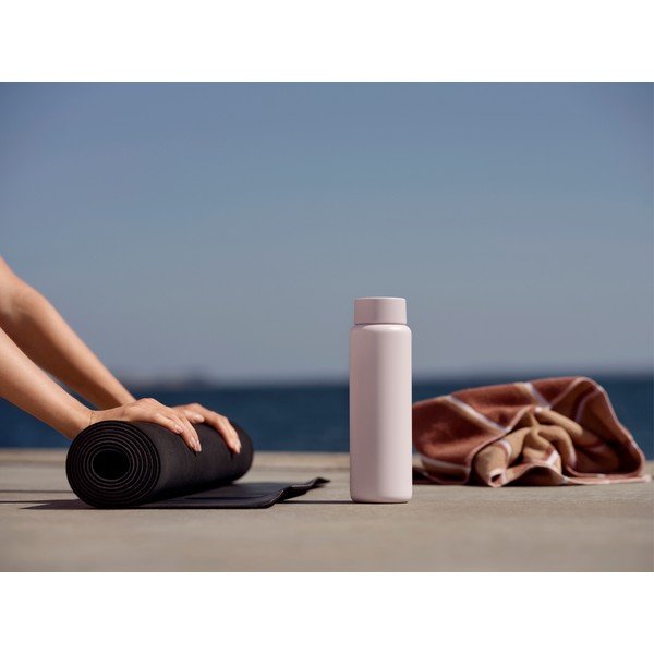 Világos rózsaszín rozsdamentes acél termobögre 650 ml Singles – Zone-image-2