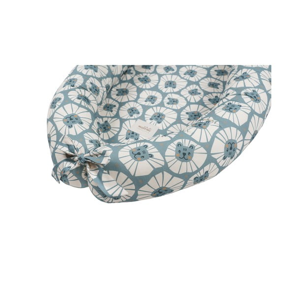 Kék babafészek Denim Lions – Malomi Kids-image-2