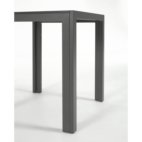 Sirley szürke alumínium kültéri asztal, 70 x 70 cm - Kave Home-image-2