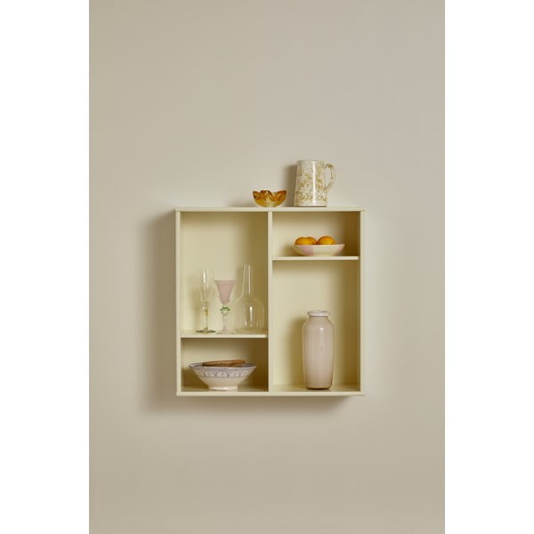 Világossárga függő könyvespolc 70x70 cm Mistral – Hammel Furniture-image-3