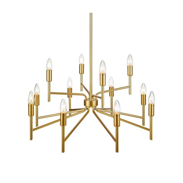 Regent aranyszínű tizenkét ágú mennyezeti lámpa - Markslöjd-image-3